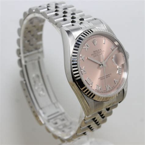 rolex date salmone|Rolex Datejust Salmon Dial 16234 Rolex Watch Review .